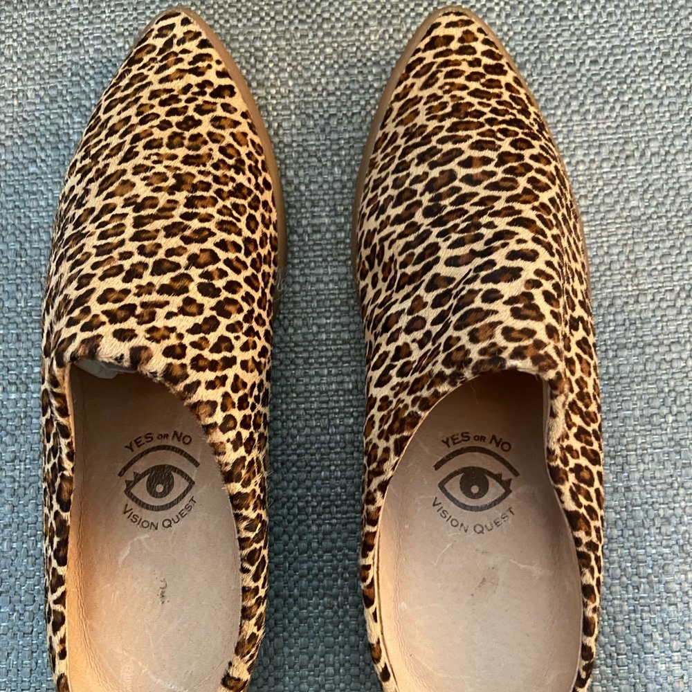 Yes or no Vision Quest/ mybabos Leopard Calf Hair
Babouche slip on